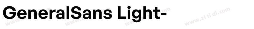 GeneralSans Light字体转换